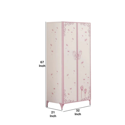 Kids Wardrobes: White and purple Kids Wardrobes