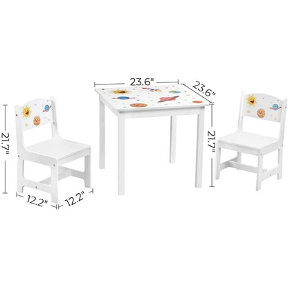 Kids Writing Table: Children’S Table And Chair Set, For Study, Play, Activity, Playroom, Kid’S Room