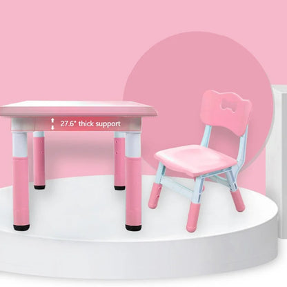 Kids Writing Table: Kids 2 Piece Rectangular and Chair Set