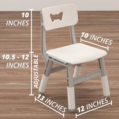 Kids Writing Table: Kids 2 Piece Square Interactive Table and Chair Set