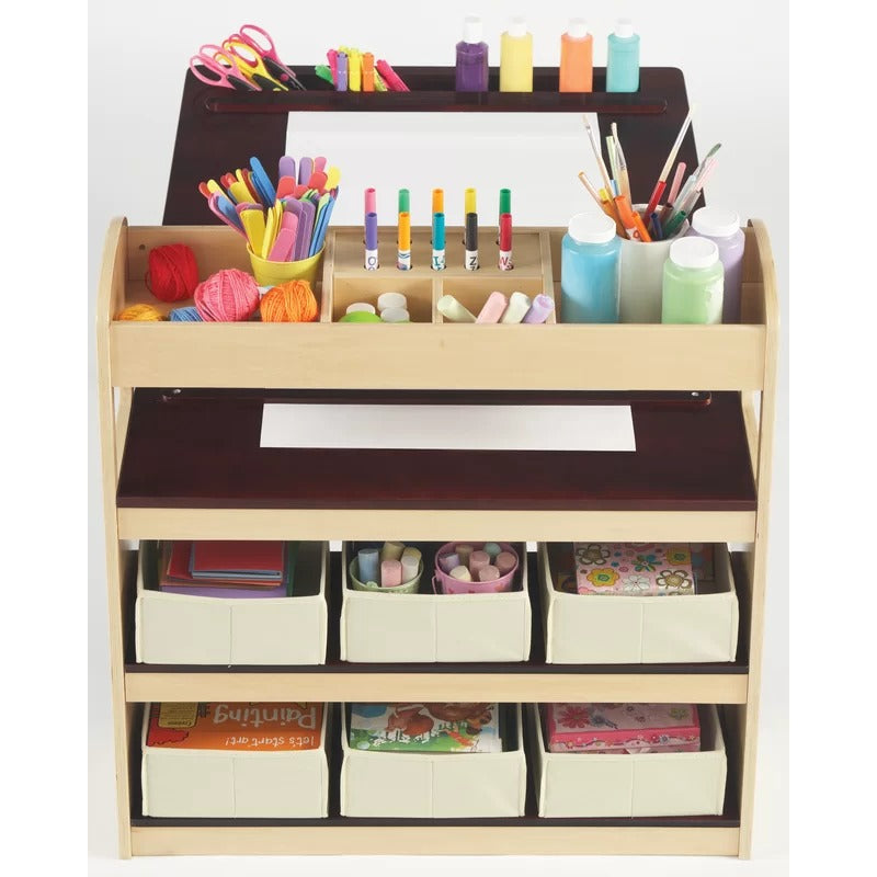 Kids Writing Table: Kids 3 Piece Rectangular Arts And Crafts Table and Chair Set