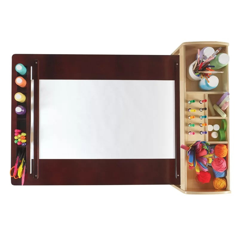 Kids Writing Table: Kids 3 Piece Rectangular Arts And Crafts Table and Chair Set