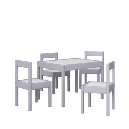 Kids Writing Table: Kids 5 Piece Rectangular Play / Activity Table and Cha