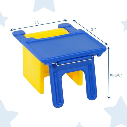 Kids Writing Table: Kids Rectangular Arts And Crafts Table