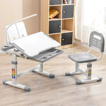 Kids Writing Table: Kids Rectangular Arts And Crafts Table and Chair Set