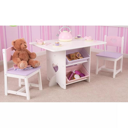 Kids Writing Table: Kids Rectangular Play / Activity Table and Chair Set