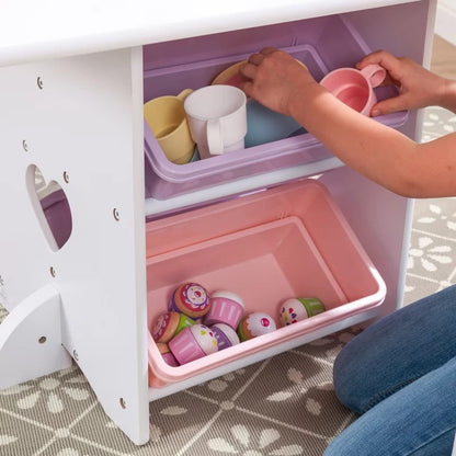 Kids Writing Table: Kids Rectangular Play / Activity Table and Chair Set