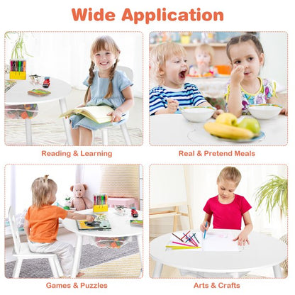 Kids Writing Table: Kids Round Play / Activity Table and Chair Set