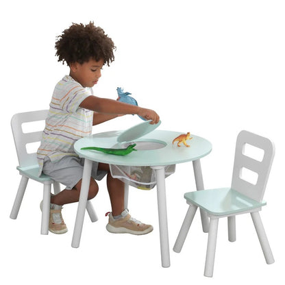 Kids Writing Table: Kids Round Play / Activity Table and Chair Set