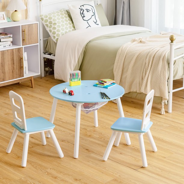 Kids Writing Table: Kids Round Play / Activity Table and Chair Set