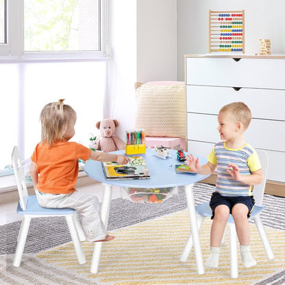 Kids Writing Table: Kids Round Play / Activity Table and Chair Set