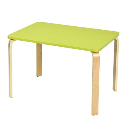 Kids Writing Table: Kids Solid Wood Rectangular Play / Activity Table and Chair Set