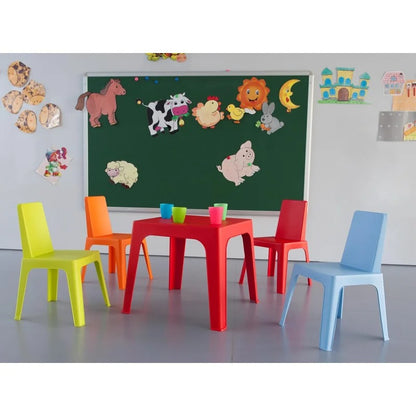 Kids Writing Table: Kids Square Play / Activity Table and Chair Set