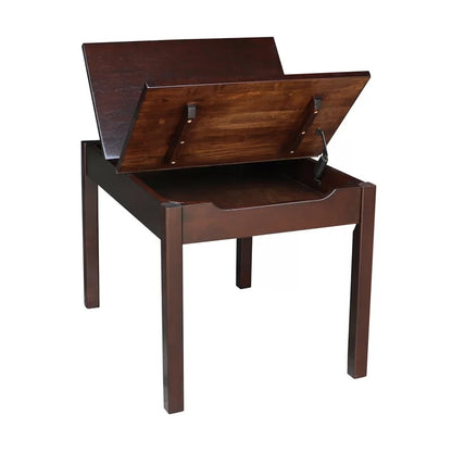 Kids Writing Table: Solid Wood Rectangular Play / Activity Table