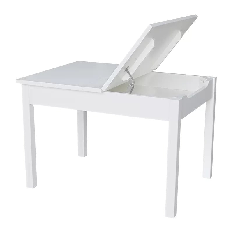Kids Writing Table: Solid Wood Rectangular Play / Activity Table