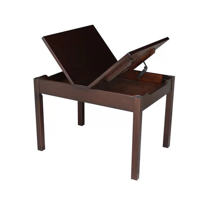 Kids Writing Table: Solid Wood Rectangular Play / Activity Table