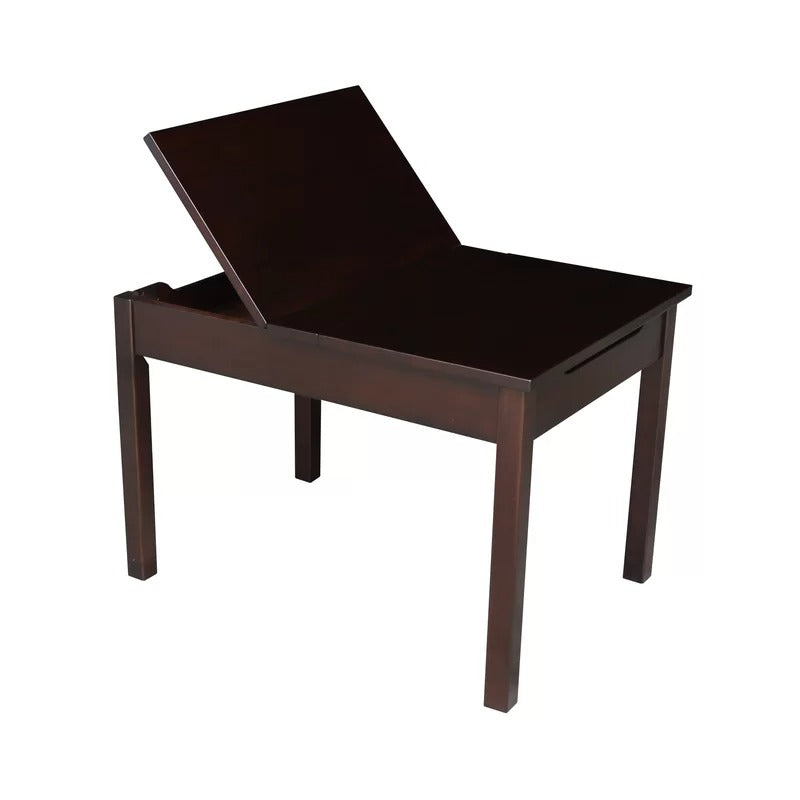 Kids Writing Table: Solid Wood Rectangular Play / Activity Table