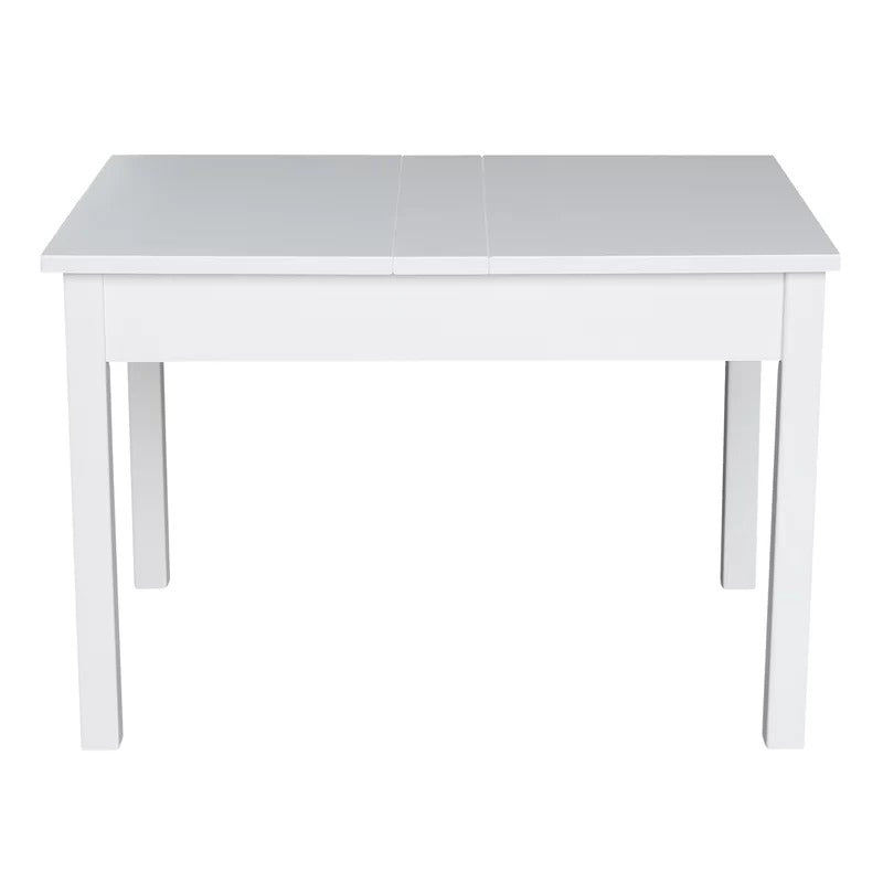 Kids Writing Table: Solid Wood Rectangular Play / Activity Table