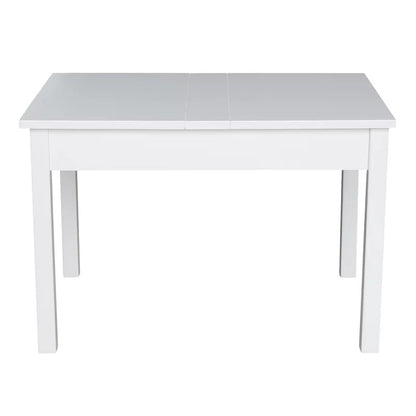 Kids Writing Table: Solid Wood Rectangular Play / Activity Table