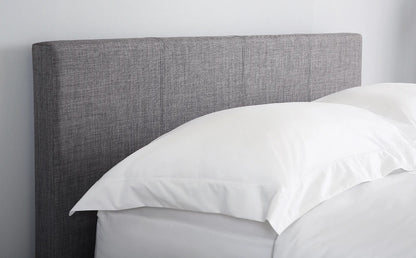 King Size Bed:Berlin Style Grey Fabric Double Bed