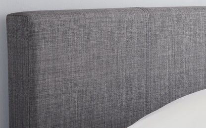 King Size Bed:Berlin Style Grey Fabric Double Bed