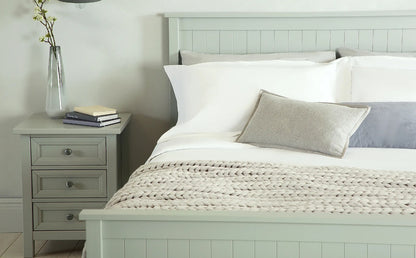 King Size Bed: Grey Wooden King Size Bed