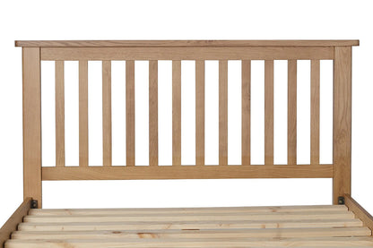 King Size Bed: Oak Wooden King Size Double Bed