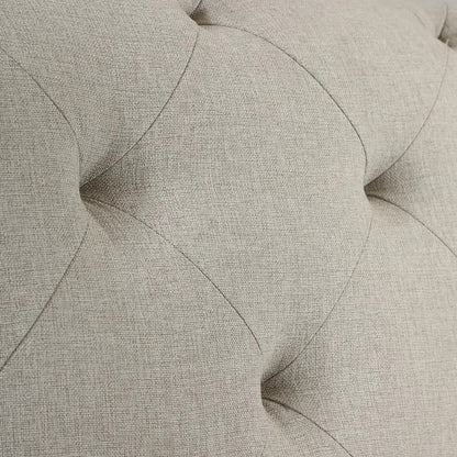 King Size Bed: Grey Fabric King Size Double Bed