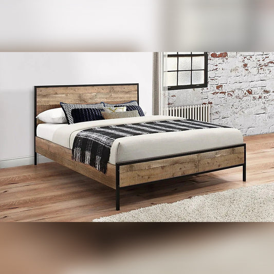 King Size Bed Rustic King Size Wooden Bed