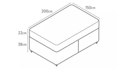 King Size: Charcoal King Size Bed