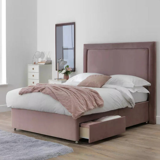 King Size: 2 Drawer King Size Divan Bed With Storage