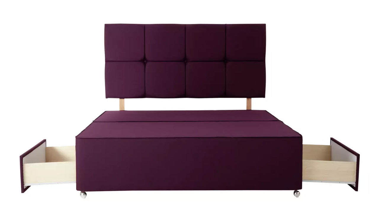 King Size: 2 Drawer King Size Divan Bed