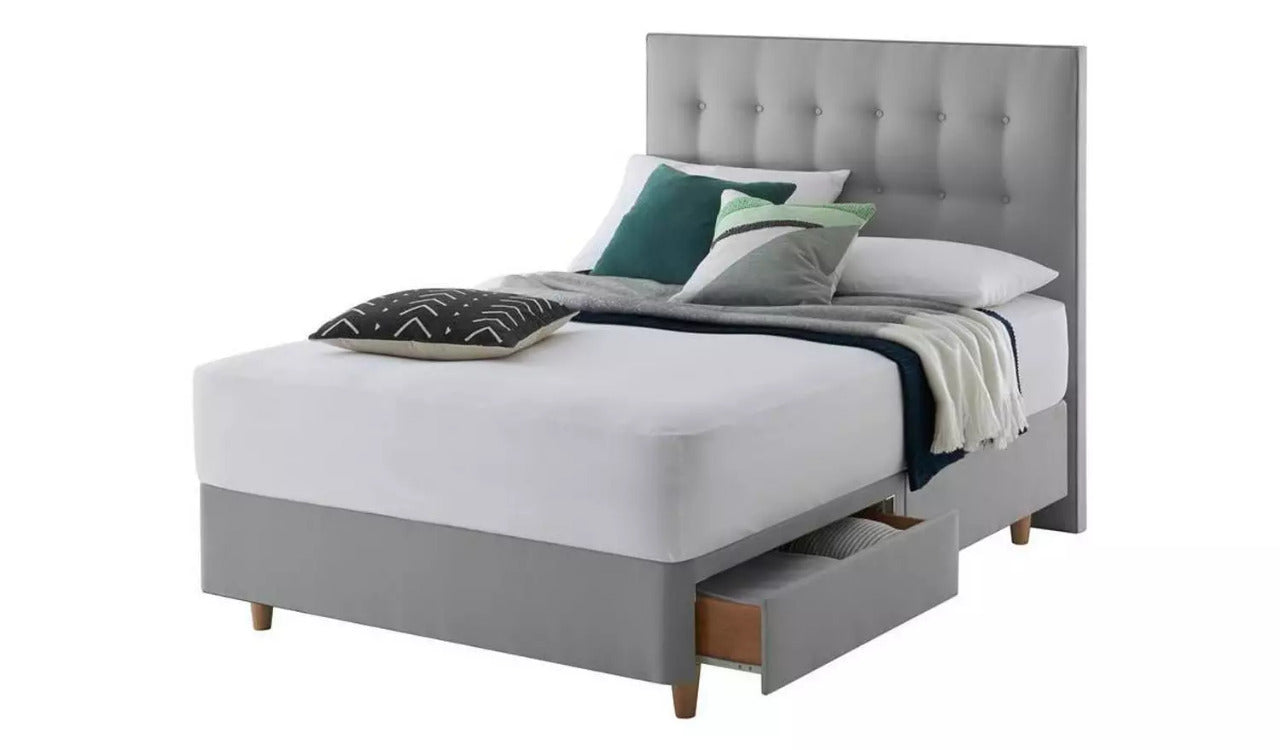 King Size Divan Bed: 2 Drawer King Size Bed With Storage