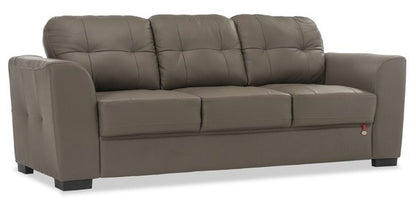 3 Seater Sofa:- Kinley Leatherette Sofa Set (Gray)