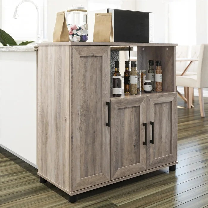 Kitchen Almirah: 36" Wooden Kitchen Pantry