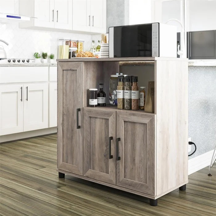 Kitchen Almirah: 36" Wooden Kitchen Pantry