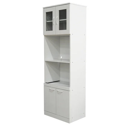 Kitchen Almirah: 5' 10" H x 1' 11" W x 1' 4" D Oak Kitchen Almirah