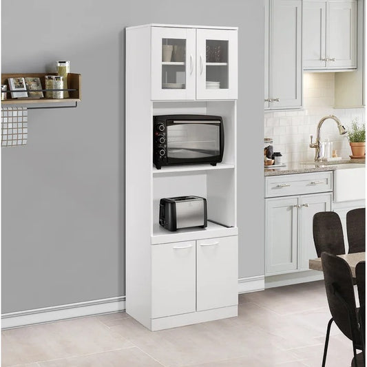 Kitchen Almirah: 5' 10" H x 1' 11" W x 1' 4" D Oak Kitchen Almirah