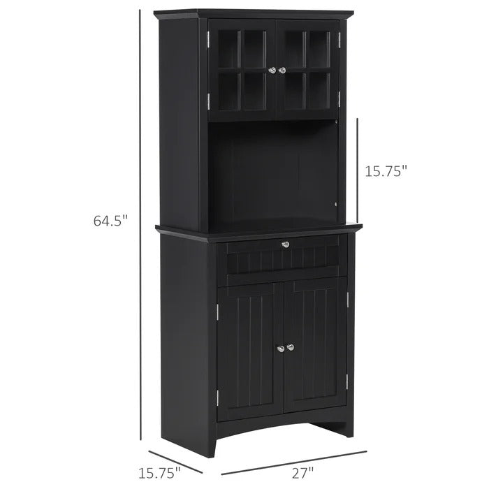 Kitchen Almirah: 64.5" Kitchen Almirah with Two Cabinets