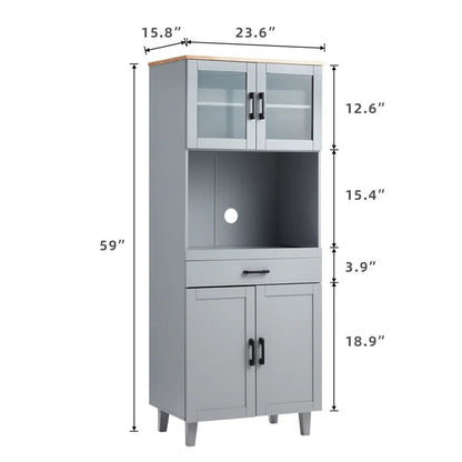 Kitchen Almirah: Kitchen Pantry With 2 Cabinets