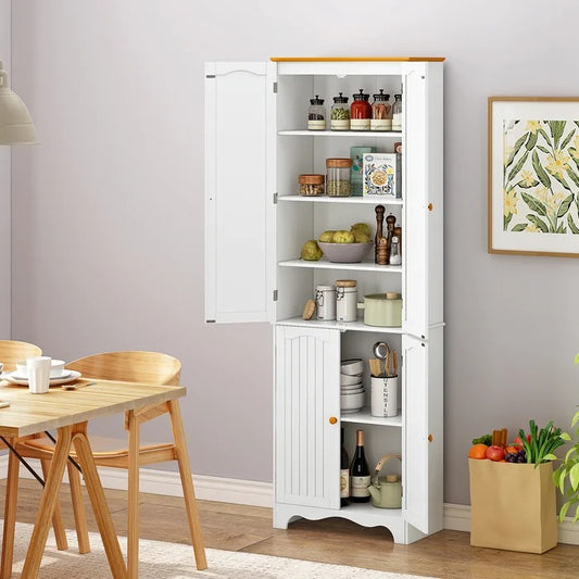 Kitchen Almirah: Manufactured Wood 72" Kitchen Pantry