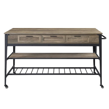 Kitchen Cupboard: 33" Black Finish Kitchen Cabinet And Pantry
