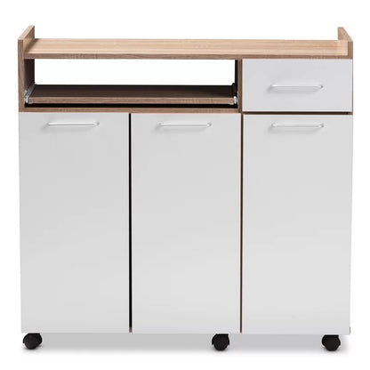 Kitchen Cabinet: 33" Kitchen Pantry And Microwave Stand