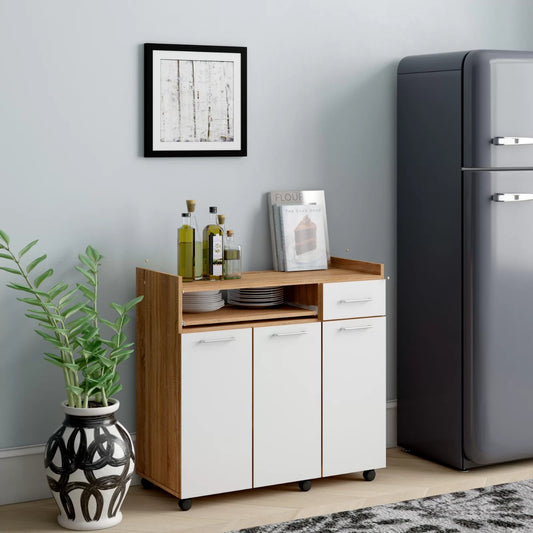 Kitchen Cabinet: 33" Kitchen Pantry And Microwave Stand