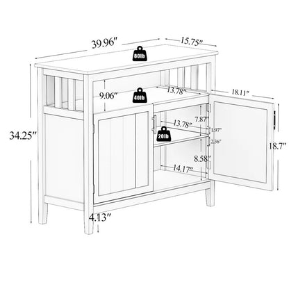 Kitchen Cabinet: 34" Kitchen Stand