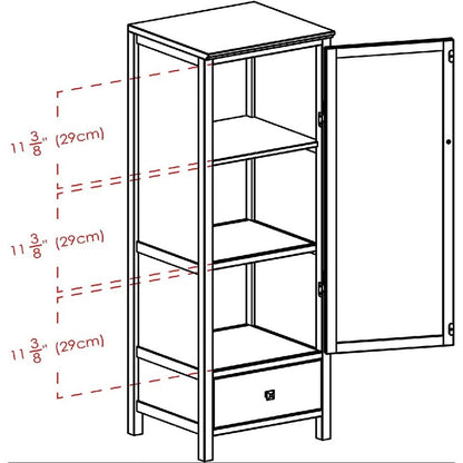 Kitchen Cabinet: 47" Kitchen Pantry Wooden