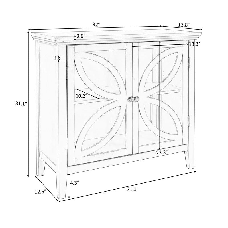 Kitchen Cupboard: Modern 31" Kitchen Cabinet Hutch