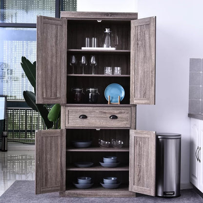 Kitchen Cabinet : SID 73" Kitchen Pantry