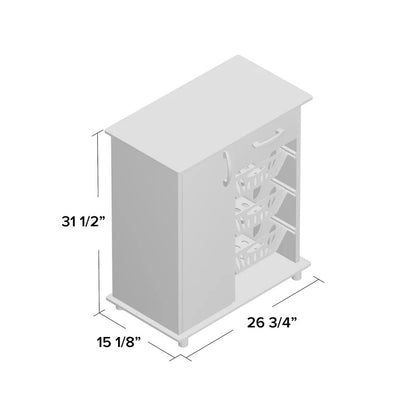 Kitchen Cupboard: 31.49" Kitchen Pantry and Cabinet