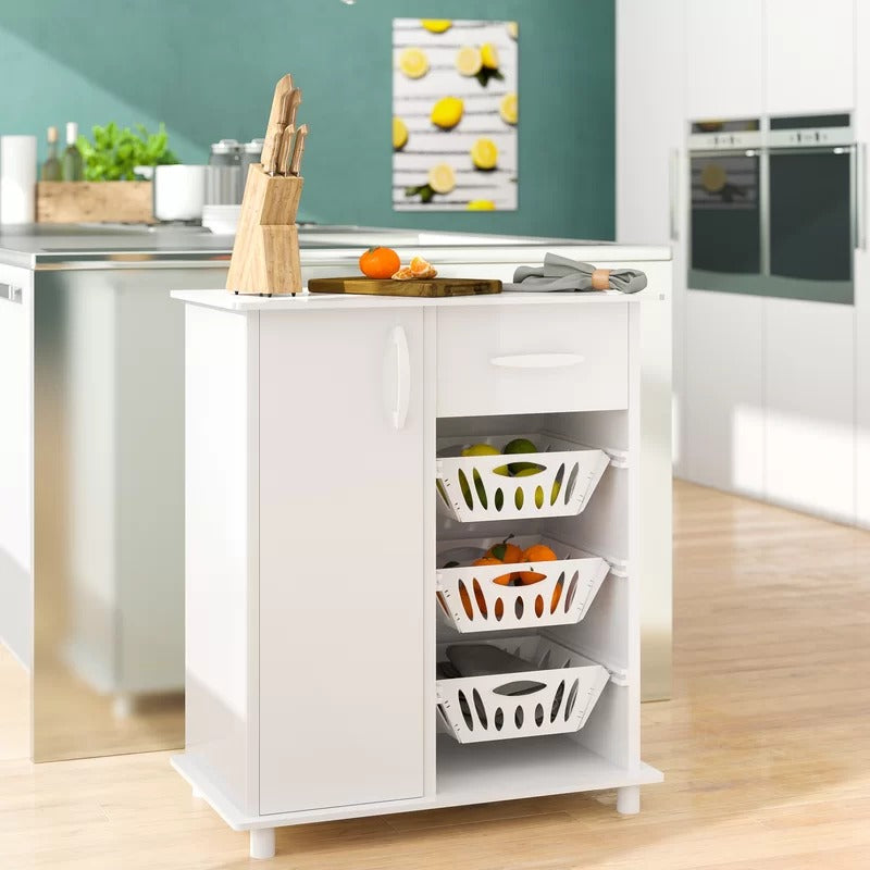 Kitchen Cupboard: 31.49" Kitchen Pantry and Cabinet